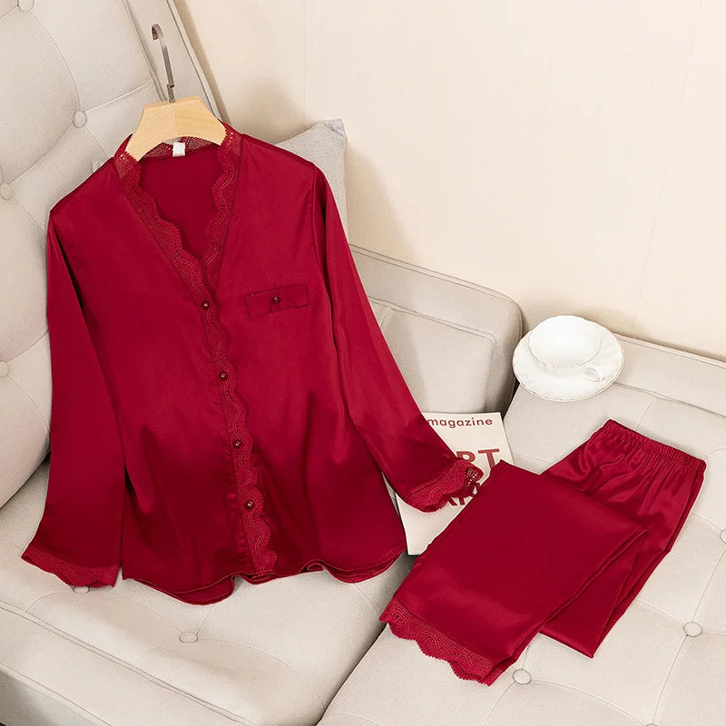 Royal Satin Pajama Set