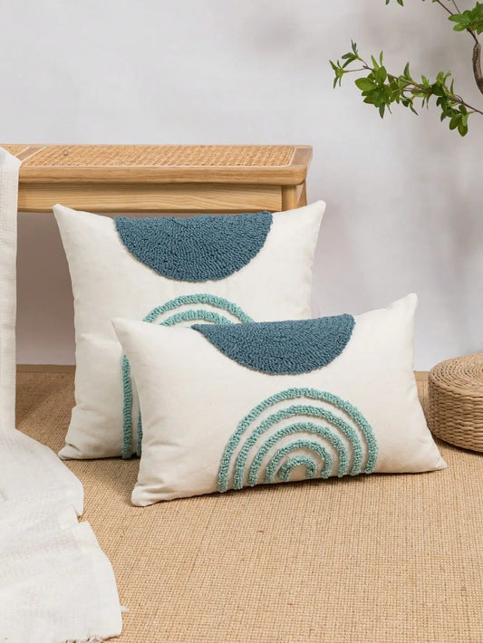 Jacquard Semicircular Pillow Cover