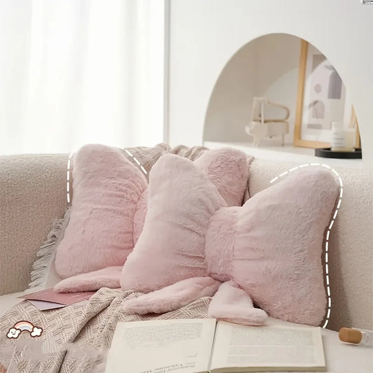 Luxe Polyester Bow Pillow