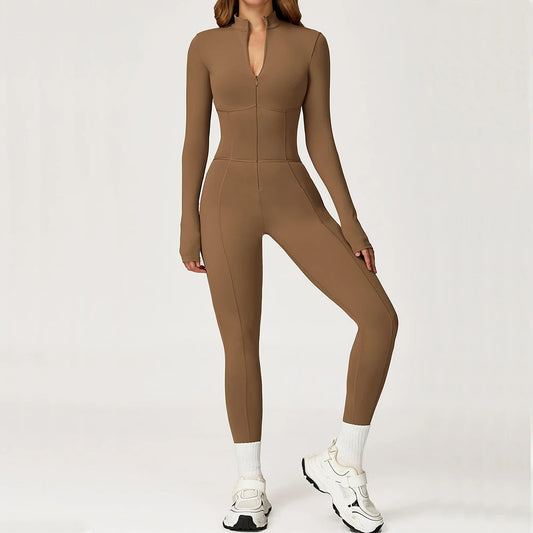 Sculpt Zip Yoga Jumpsuit