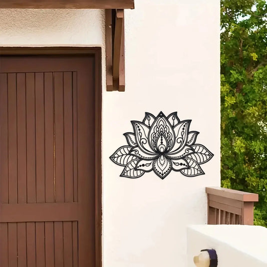 Luxe Steel Lotus Mandala