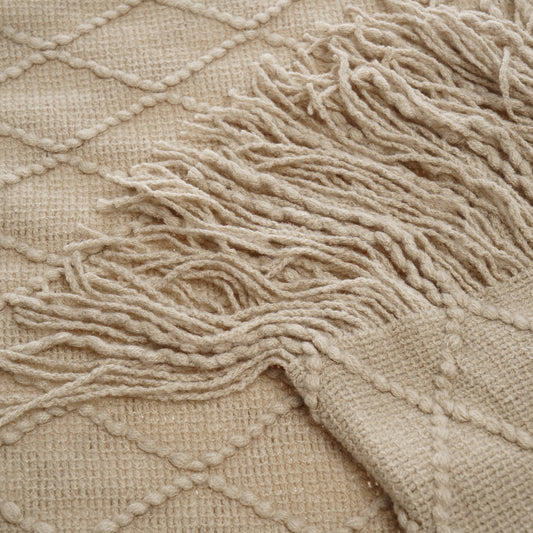 Battilo Plaid Knit Throw