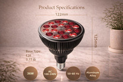 Bulb specifications. Lamp base INCLUDED in all models.