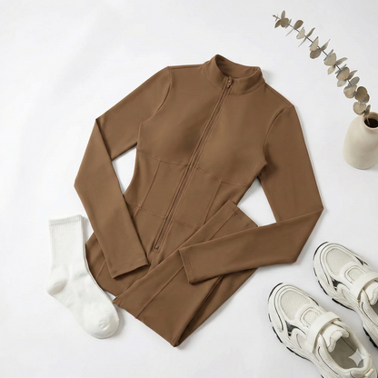 Sculpt Zip Yoga Jumpsuit