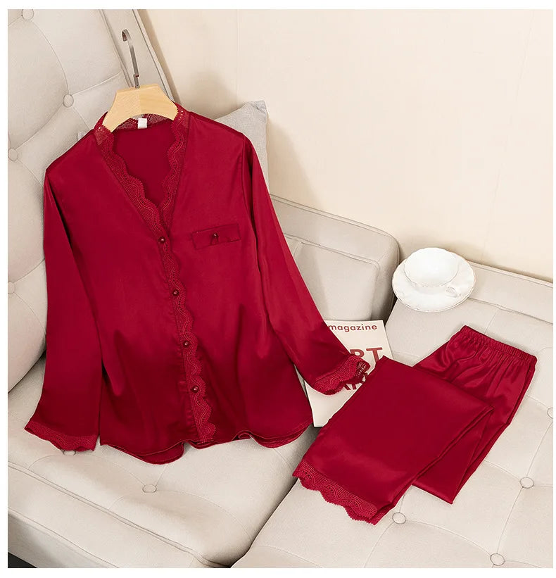 Royal Satin Pajama Set