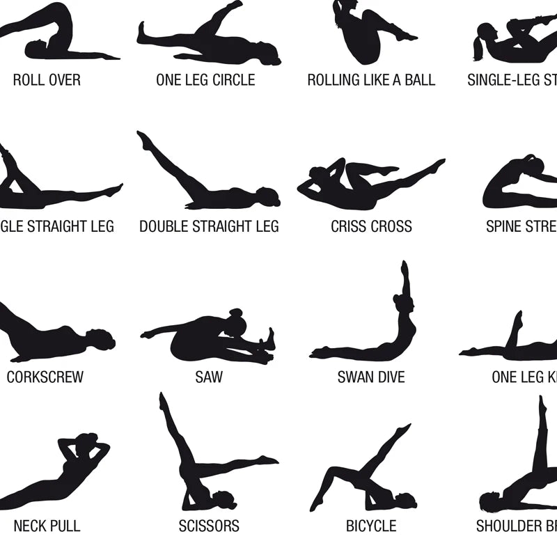 Minimalist Pilates Chart