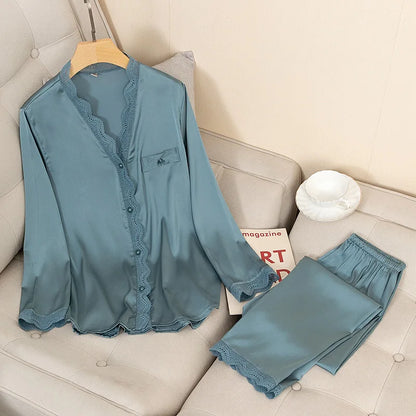 Royal Satin Pajama Set
