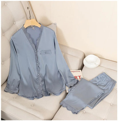 Royal Satin Pajama Set