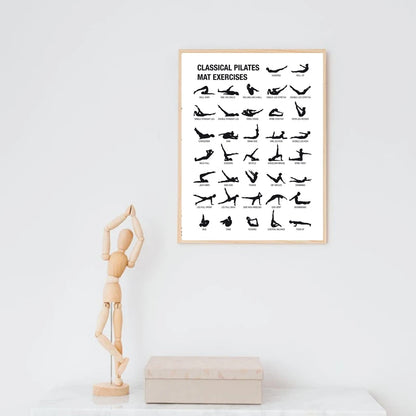 Minimalist Pilates Chart