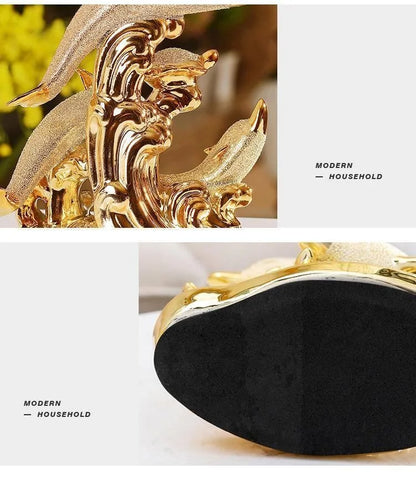 Gold Finish Porcelain Figurine