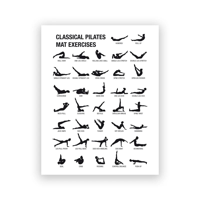 Minimalist Pilates Chart