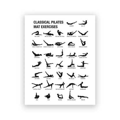 Minimalist Pilates Chart