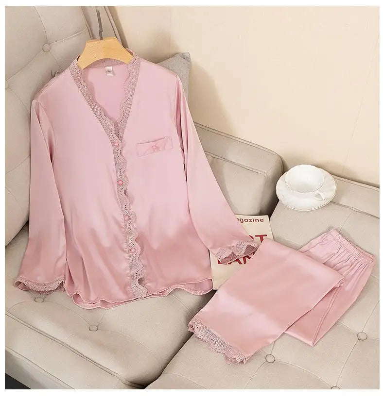 Royal Satin Pajama Set