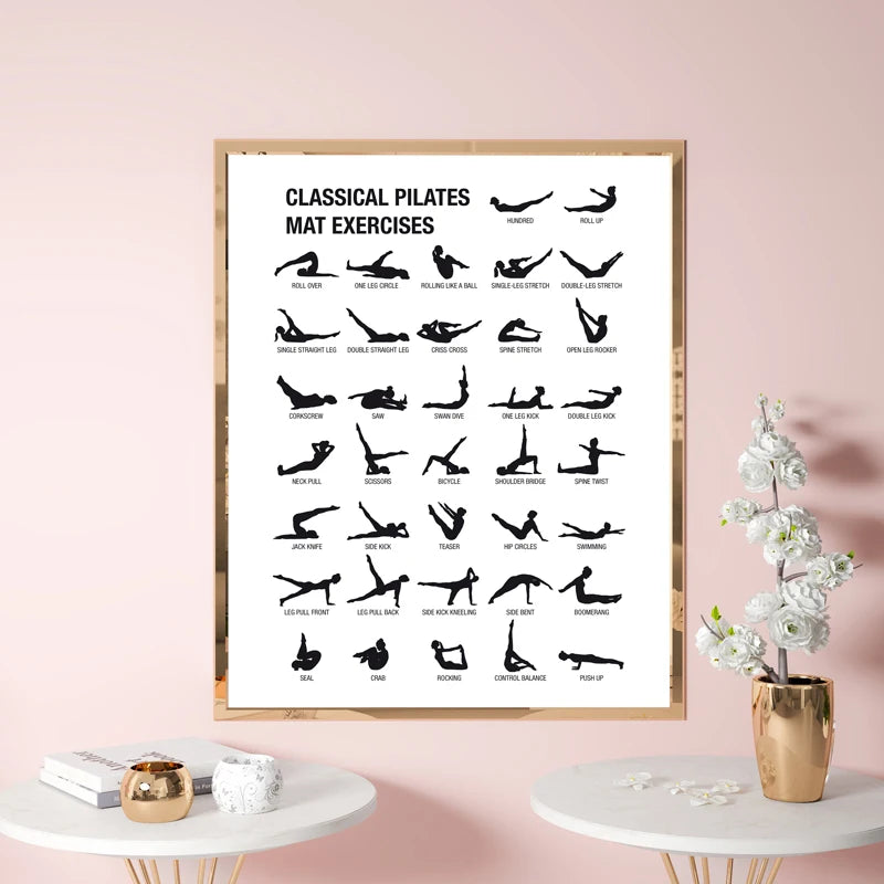 Minimalist Pilates Chart