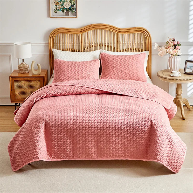 Lux Quilted Coverlet Set