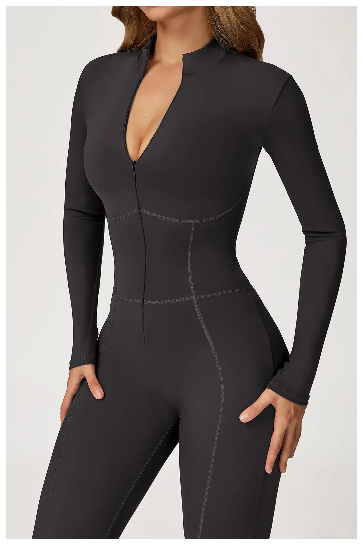 Sculpt Zip Yoga Jumpsuit