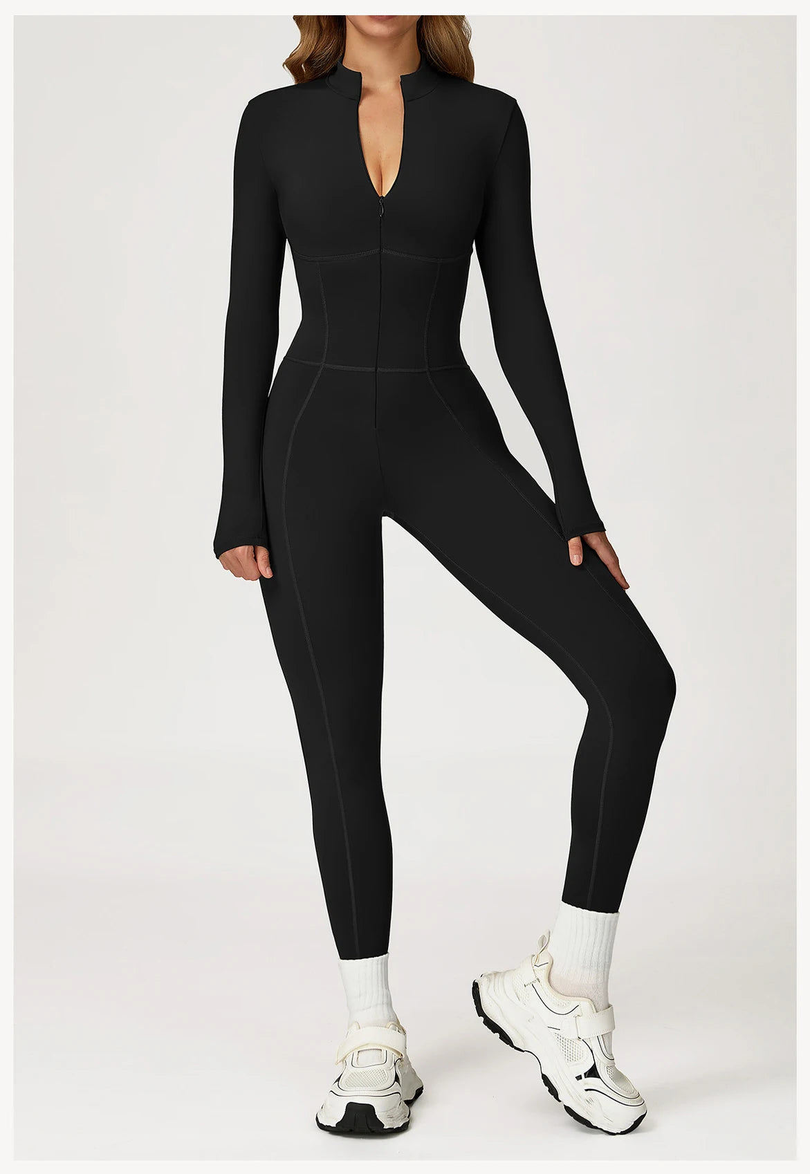 Sculpt Zip Yoga Jumpsuit