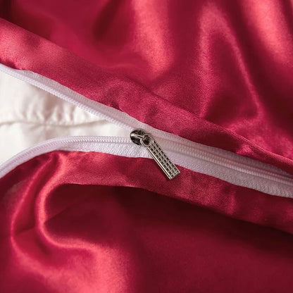 NONECN Silk Bedding Set