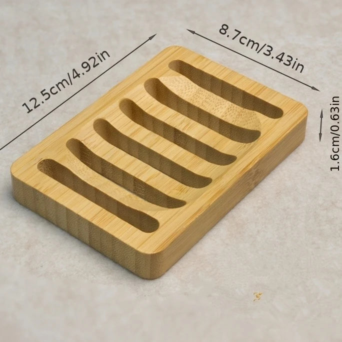 Natural Bamboo Soap Box Tray