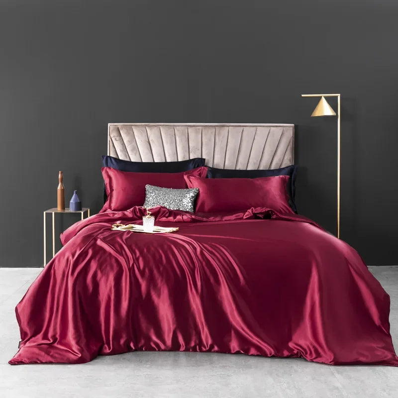 NONECN Silk Bedding Set