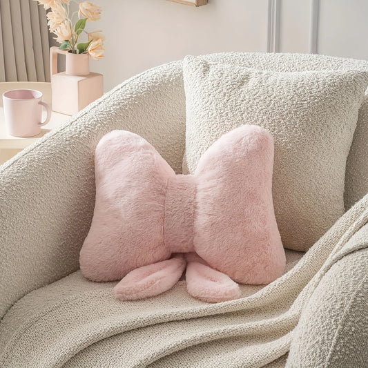 Luxe Polyester Bow Pillow