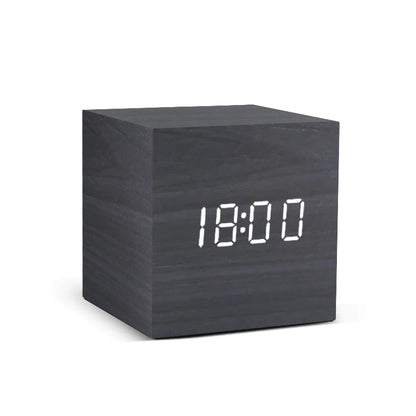 Luxe Wooden LED Alarm Clock