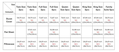 NONECN Silk Bedding Set