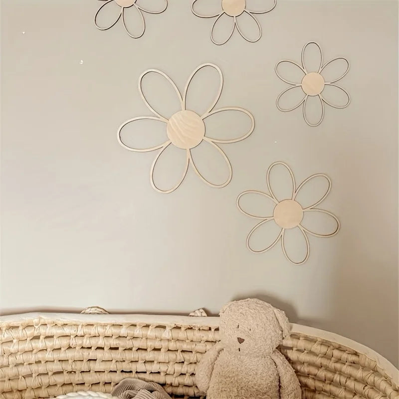 Ins Daisy Wood Wall Decor