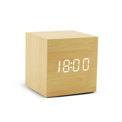 Luxe Wooden LED Alarm Clock
