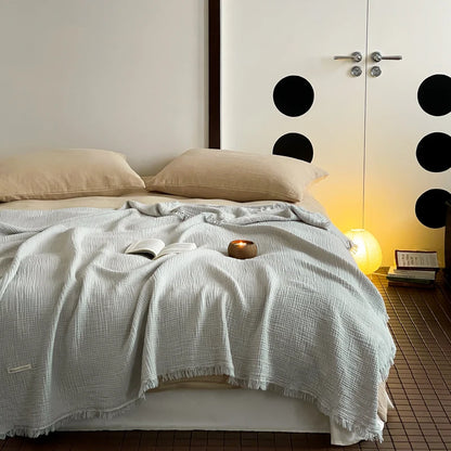 Tassel Cotton Nap Blanket
