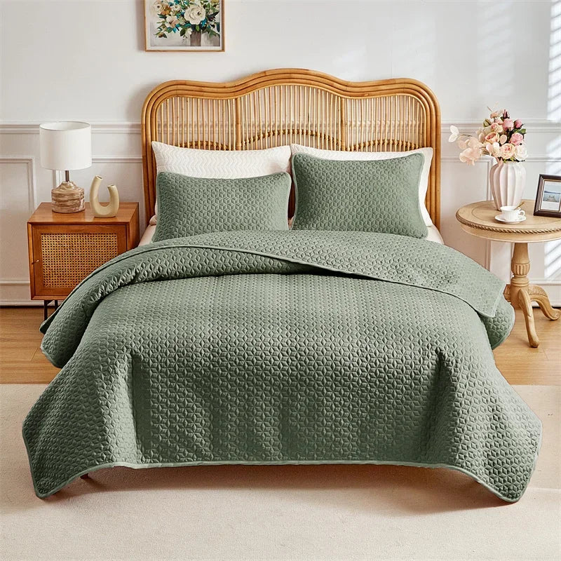 Lux Quilted Coverlet Set