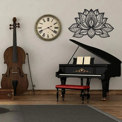 Luxe Steel Lotus Mandala