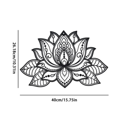 Luxe Steel Lotus Mandala