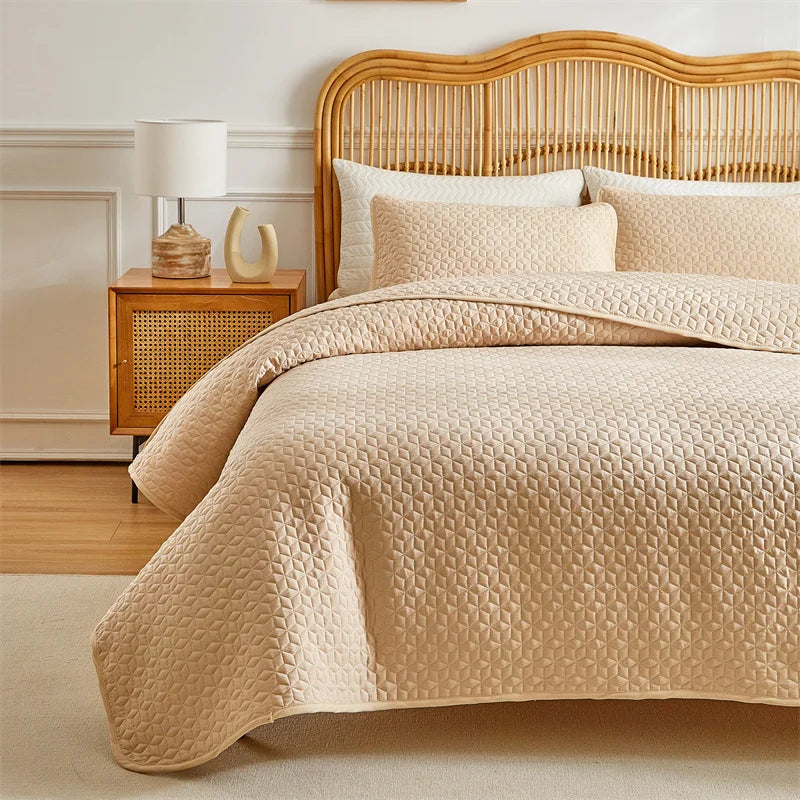 Lux Quilted Coverlet Set
