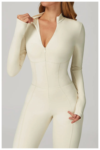 Sculpt Zip Yoga Jumpsuit