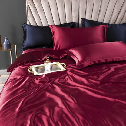 NONECN Silk Bedding Set