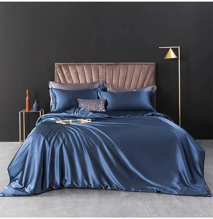 NONECN Silk Bedding Set