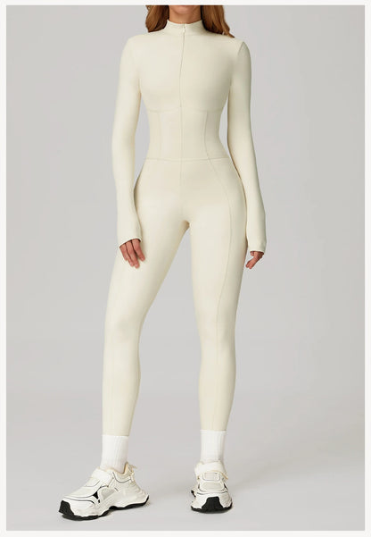Sculpt Zip Yoga Jumpsuit