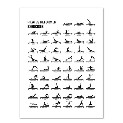 Minimalist Pilates Chart