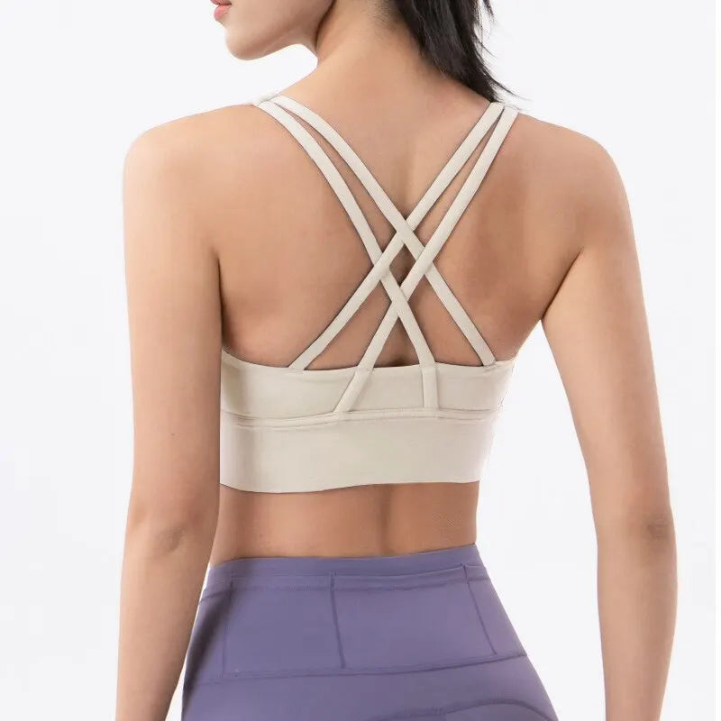Nylon Spandex Racerback Bra