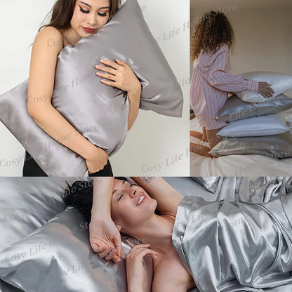 NONECN Silk Bedding Set
