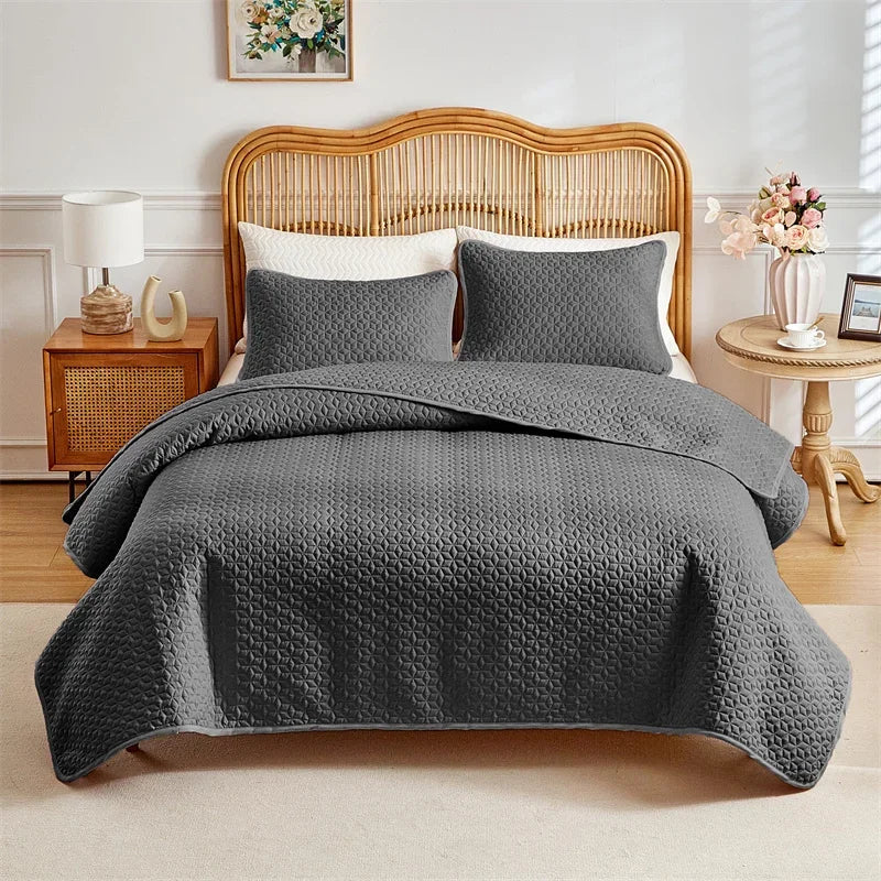 Lux Quilted Coverlet Set