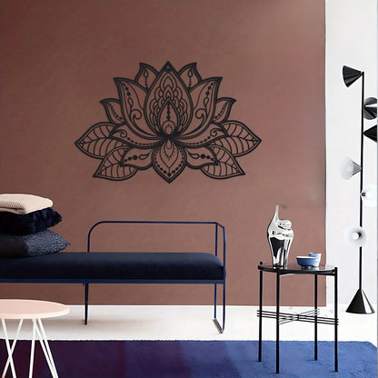 Luxe Steel Lotus Mandala