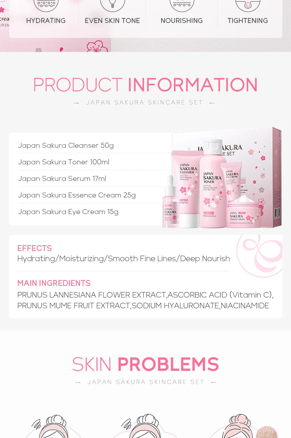 Laikou Sakura Hyaluronic Set