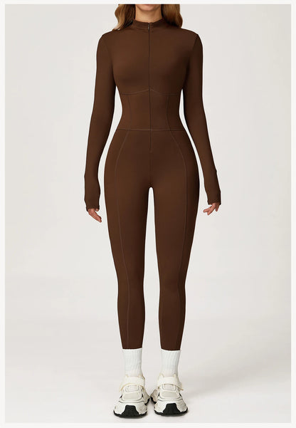 Sculpt Zip Yoga Jumpsuit