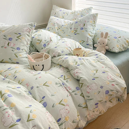 Ins Simple Floral Bedding
