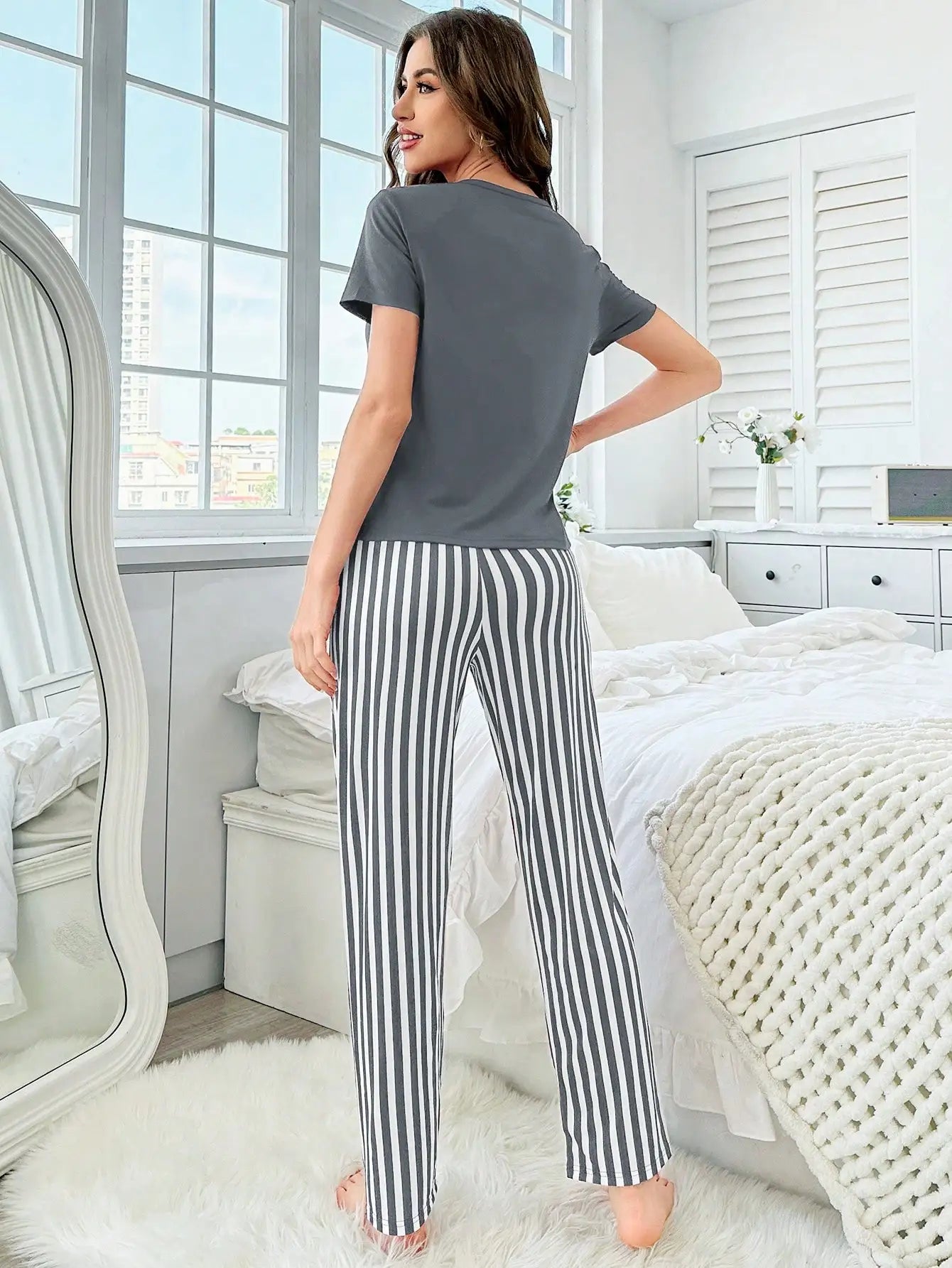 Soft Striped Pajama Set