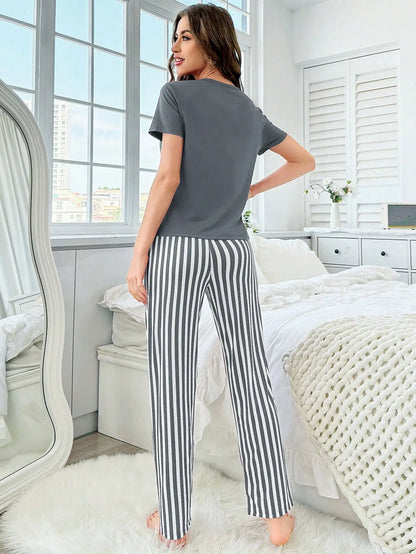 Soft Striped Pajama Set
