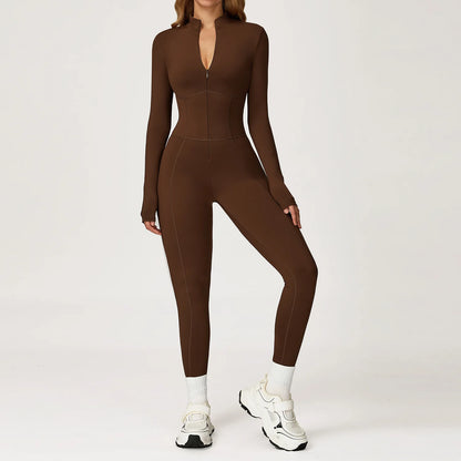 Sculpt Zip Yoga Jumpsuit