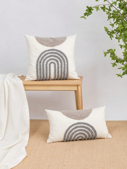 Jacquard Semicircular Pillow Cover